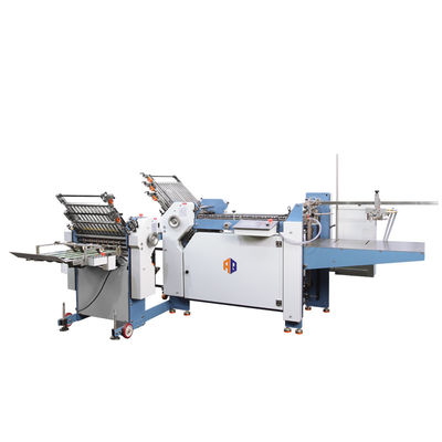 Mesin Lipat Kertas Industri Profesional 360mm Lebar Gear Driving Type OEM