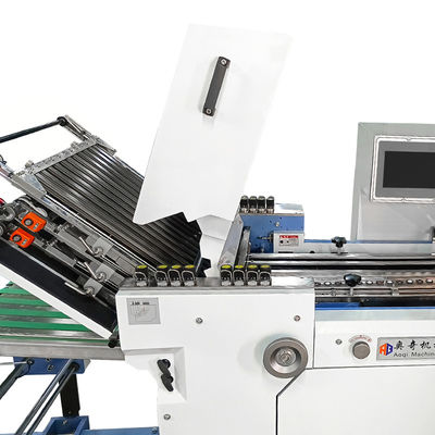 Mesin Lipat Kertas Industri Silent Belt Didorong 530mm Lebar Untuk Buku 220m/Min