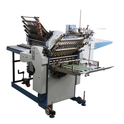 50*105mm Cross Fold Paper Leaflet Folding Machine Otomatis Paralel Untuk Buku