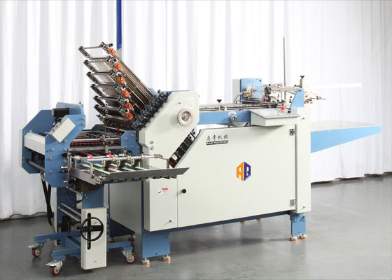 Mesin Lipat Kertas Cross Fold Multifungsi 480mm 4 Buckle Plate Kecepatan Tinggi