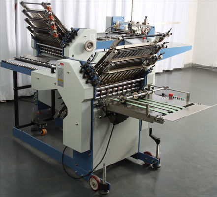 8 Buckle Plate Cross Fold Mesin Lipat Kertas 360mm Dengan Stasiun Kedua