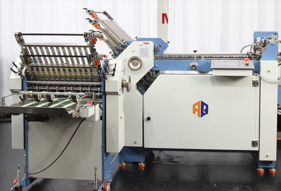 Gear Driving Cross Fold Mesin Lipat Kertas Dengan Lebar 480mm 6 Buckle Plate