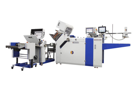Mesin Lipat Kertas Format Besar Berkecepatan Cepat 70*120mm 300gsm Untuk Selebaran Instruksi