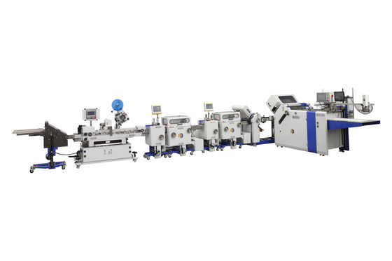 Mesin Lipat Leaflet Farmasi Berkecepatan Tinggi 600mm Dengan Pelabelan 600TS / 480TS