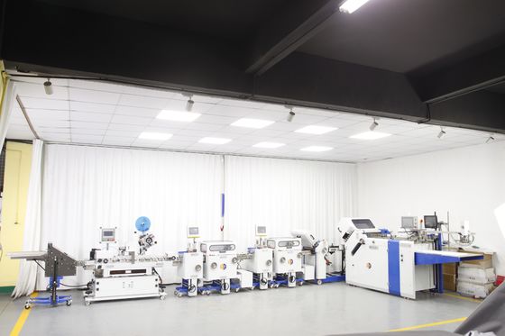 Mesin Liputan dan Pelabelan Lembar Farmasi Berkecepatan Tinggi 480/600mm Lebar Luar
