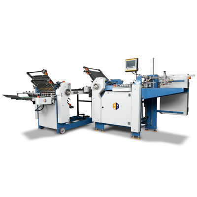 Otomatis Cross Fold Paper Folding Machine PLC Manual Paper Folder