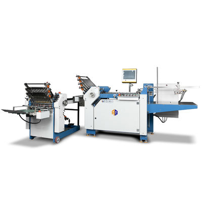 3.8KW Leaflet Cross Fold Mesin Lipat Kertas Untuk Percetakan Industri Lipat dan Masukkan Mesin